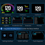 GOFORJUMP P12 5.8 TFT OBD2 Hud Head Up Display Digitaler Auto Geschwindigkeit Projektor Bordcomputer OBD2 Tachometer Windschutzscheibe Projektor