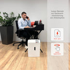 HSM shredstar X10 Aktenvernichter I Partikelschnitt 4,5x30mm I Sicherheitsstufe P-4 I Leiser Home Office Schredder für Papier, CDs, DVDs, Kreditkarten I 20l Auffangbehälter I Papierschredder 10 Blatt