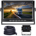 Hodozzy Rückfahrkamera Set AHD mit 7 Zoll LCD Monitor & Kamera Nachtsicht IP69 Wasserdicht für LKW, Anhänger, Bus, PKW, Wohnmobile, Vans (12V-24V), mit 15m Kabel