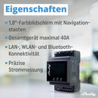 Shelly Pro 4PM | WLAN & LAN 4-Kanal-Relais Schalter mit Leistingsmessung - 40A | DIN-Schiene | Alexa & Google Home | iOS Android App | Fernsteuerung | Hausautomation | Kein Hub Erforderlich