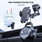 Miracase Handyhalterung Auto[Verbesserter Saugnapf&Metall-Doppelhaken] Handyhalter Auto Lüftung Armaturenbrett Windschutzscheibe, KFZ Handy Halterung für iPhone Samsung Galaxy Alle Smartphones