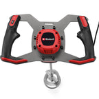 Einhell Farb-Mörtelrührer TP-MX 1700-2 CE (1700 W, M14 Rühreraufnahme, Drehzahlelektronik, 2-Gang-Getriebe, Softstart, inkl. Ø 120 mm Rührer & Maulschlüssel)