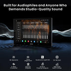 ATOTOZONE X10G209E 9.35 Zoll Android Autoradio Doppel-Din, 8+128G, 4G LTE, KI-Sprachassistent, Kabelloses Carplay & Android Auto, Duales Mikrofon & Bluetooth & Kameraeingang, 36B-EQ, HDMI-Eingang