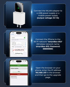 Mini CarPlay Wireless Adapter für iPhone - Converts Wired to Wireless CarPlay Adapter, CarPlay Stick für Apple Wired CarPlay Cars & für iPhone iOS 10+, USB & Type-C, Plug & Play