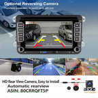 HLLECARMO Autoradio für VW Golf 5/6, Polo 5/6R, T5, Passat, Jetta – 7-Zoll-Touchscreen, Wireless CarPlay & Android Auto, Bluetooth/AM/FM/Lenkradsteuerung (SWC)/USB/DSP-EQ, Plug and Play