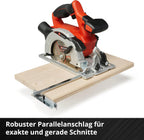 Einhell Akku-Handkreissäge TE-CS 18/150 Li-Solo Power X-Change (18 V, Li-Ion, Ø150 x Ø10 mm Sägeblatt, Schnitttiefe und Neigungswinkel werkzeuglos einstellbar, LEDs, ohne Akku und Ladegerät)
