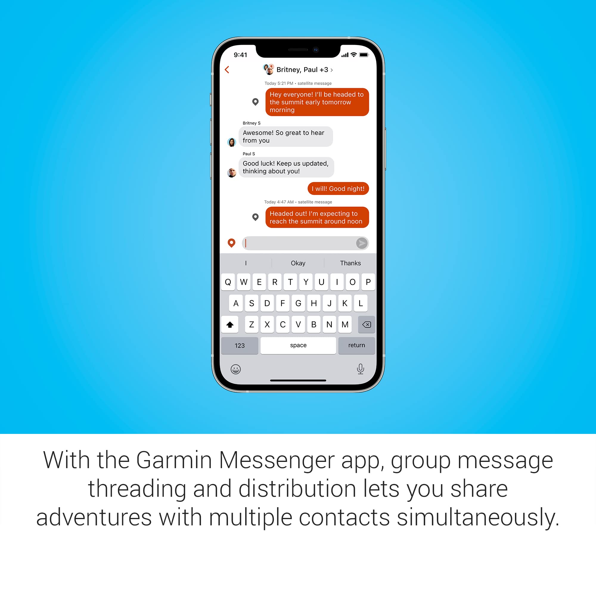 Garmin inReach® Messenger-Hand-Satellitenkommunikator, globales Zwei-Wege-Messaging