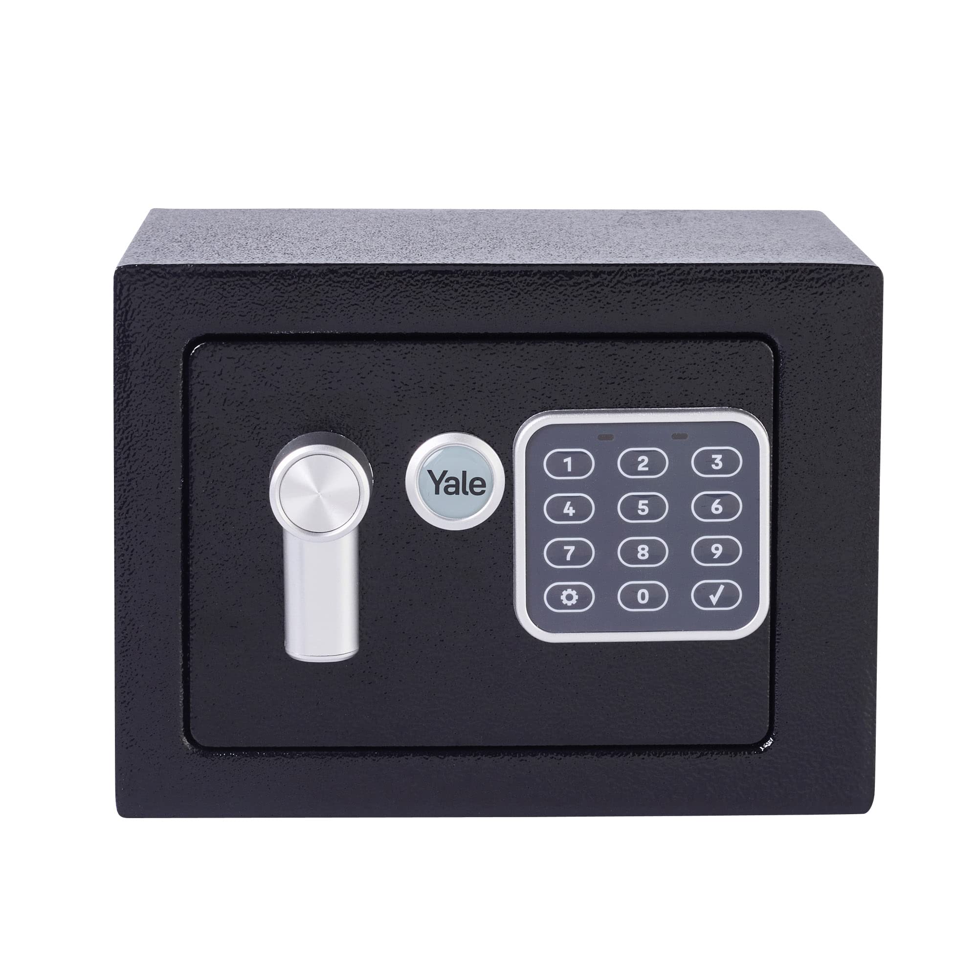 Yale Elektronischer Safe YSV/170/DB2, 3–8-stelliger PIN-Code, Anti-Bumping-Schloss, Auto-Sperre, LED-Indikatoren, gepolsterter Innenraum, Wand/Boden-Montage, Maße 170×230×170 mm, Volumen 3,8 L