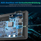 Tragbarer Carplay Bildschirm, Carpuride V3R Kabelloses Airplay&Android Auto, 7 Zoll 1080P HD-Touchscreen mit echter 720P-Rückfahrkamera/BT 5.0/Mirror Link/USB-Wiedergabe/Rauschunterdrückungs-Chip AUX