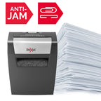 Rexel Aktenvernichter Momentum X308, Partikelschnitt, 9-8 Blatt A4 (70-80 g/m²) Kapazität, Sicherheitsstufe P3, 15L Abfallbehälter, Schredder, schwarz, 2104570EU