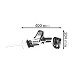 Bosch Professional 18V System Akku Säbelsäge GSA 18 V-LI C (Compact Version, inkl. 3x Säbelsägeblatt, ohne Akku/Ladegerät, L-BOXX)