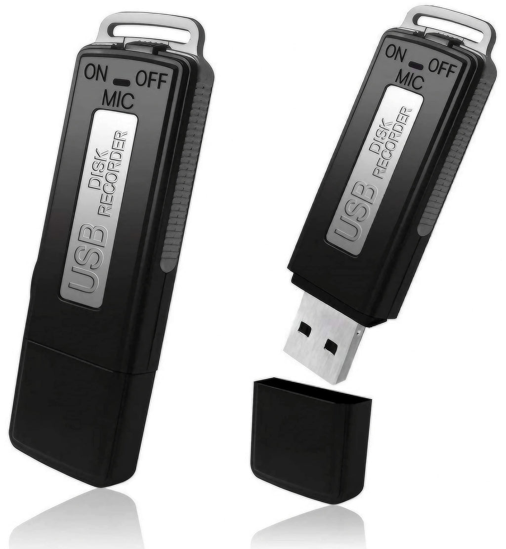 Digitales Diktiergerät, USB, Mini-Sprachaufnahme, Spion, 8 GB, kleiner Spion, USB, für Meetings, Interviews, Konferenzen, Unterricht, mit Speicher für mehrere Stunden Aufnahmezeit ST-1