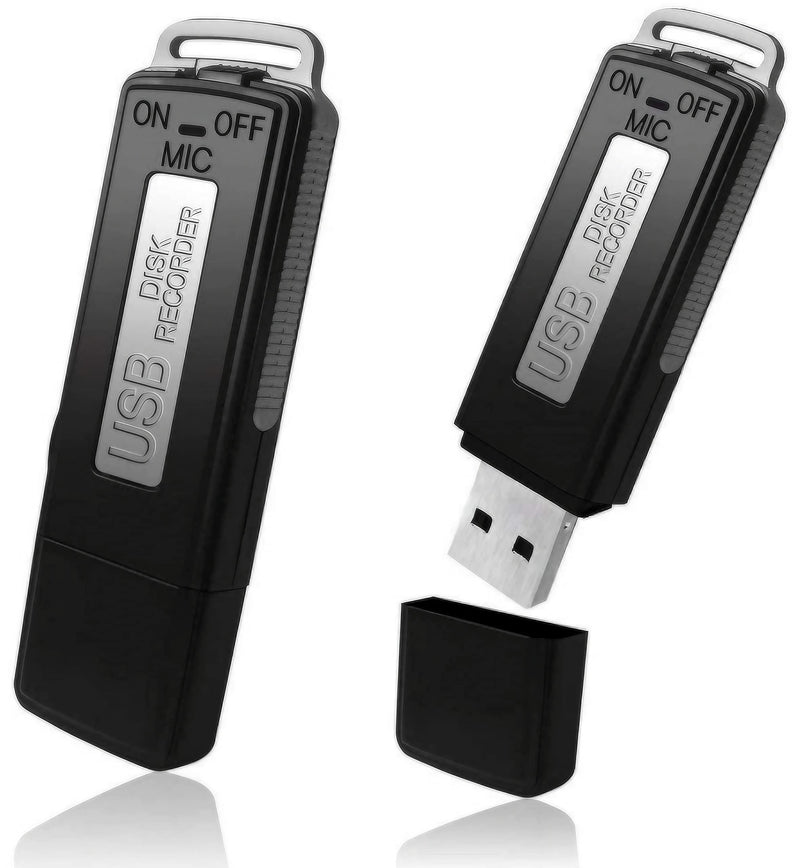 Digitales Diktiergerät, USB, Mini-Sprachaufnahme, Spion, 8 GB, kleiner Spion, USB, für Meetings, Interviews, Konferenzen, Unterricht, mit Speicher für mehrere Stunden Aufnahmezeit ST-1