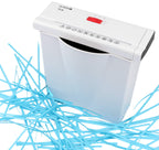 Olympia PS 36 Papierschredder Büro (Streifenschnitt, Sicherheitsstufe P2, Automatischer Einzug, Papiervernichter mit Papierkorb, Dokumenten-Shredder mit Teleskoparm) weiß