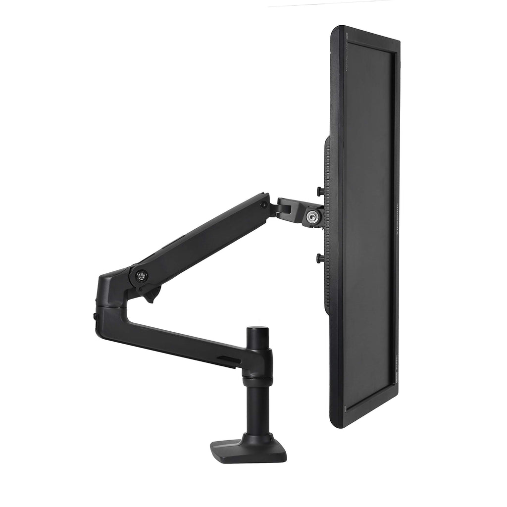 ERGOTRON LX Monitor Halterung in Schwarz, Tischbefestigung – Monitor Arm mit patentierter CF-Technologie für Bildschirme bis 34 Zoll, 3.2–11.3 kg und VESA-Standard