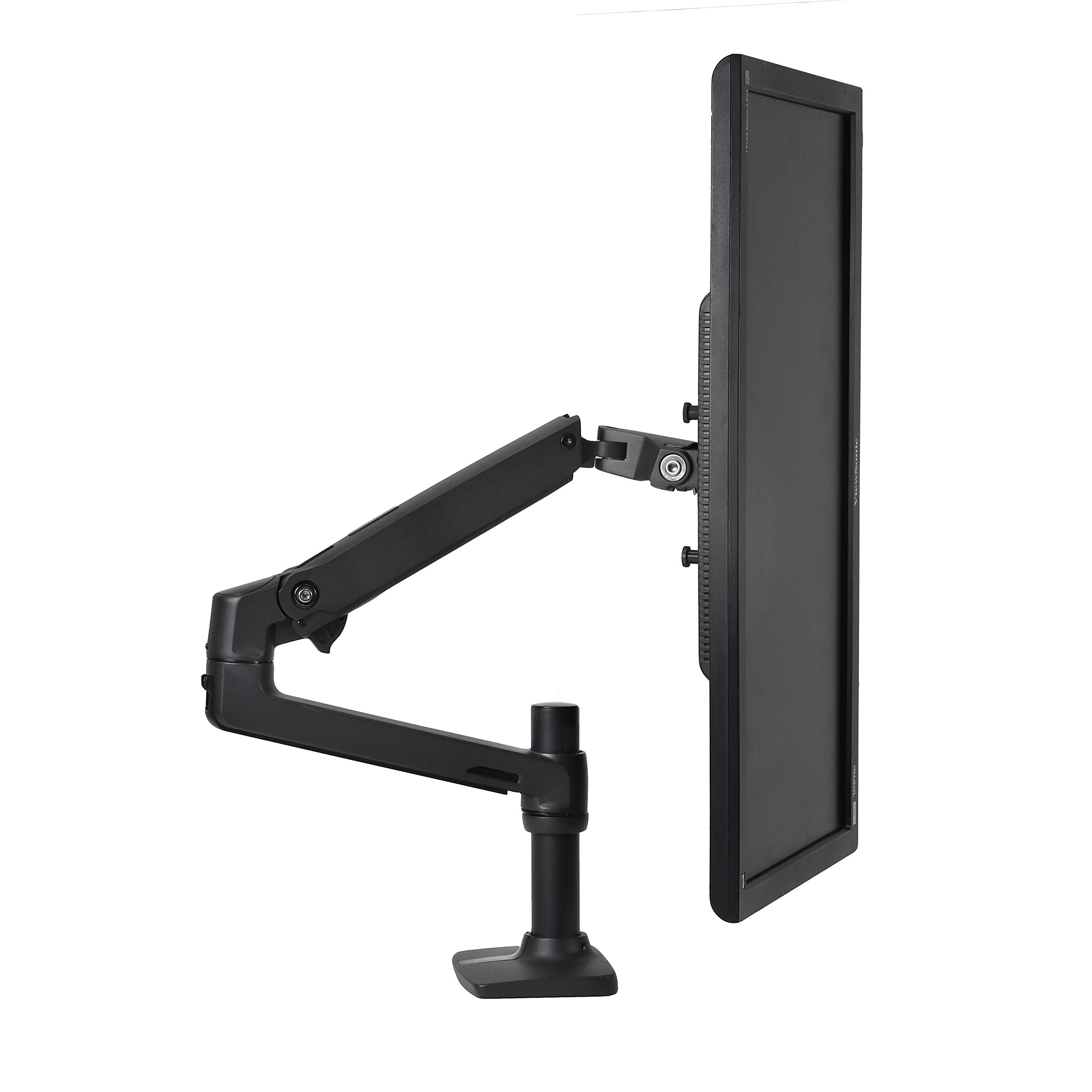 ERGOTRON LX Monitor Halterung in Schwarz, Tischbefestigung – Monitor Arm mit patentierter CF-Technologie für Bildschirme bis 34 Zoll, 3.2–11.3 kg und VESA-Standard