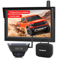 Solar Rückfahrkamera Kabellose Magnetisch: 5 Zoll HD 1080P Bildschirm 1 Min Magnetische Installation Starke Signal IP69K wasserdichte Rückfahrkameras mit Aufbewahrungstasche für Auto SUV LKW Anhänger
