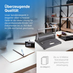 Genie CB 850 Stanz- & Spiralbindegerät | Bindemaschine bis DIN A4 | inkl. 75-teiligem Zubehör-Set | Ringbindung & Spiralbindung Set | Plastikbinderücken | Stanzmaschine mit 4-fach Locher | 350 Blatt