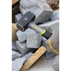 Stanley Fiberglas-Fäustel STHT-54127 (Kopfgewicht 1.250g, 260mm Länge, mit Fiberglas-Kern, optimal ausbalanciert, verstärkte Verbindung zwischen Kopf & Griff, mit Antirutsch-Griff)