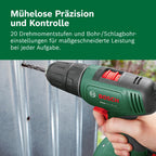 Bosch Akkuschrauber EasyDrill 18V-40 (2 Akku 2,0 Ah, 18 Volt System, im Koffer)