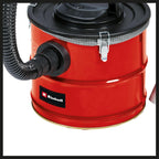 Einhell Aschesauger TC-AV 1718 D (1.200 Watt, Saugleistung 170 mbar, 18 l Weißblech-Auffangbehälter m. Schnellverschlüssen, Feinstaubvorfilter, Filterkartusche)