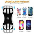 Rouclo Handyhalterung Fahrrad, Universal 360° drehbare, Handyhalter Motorrad Kompatibel mit iPhone 15/15plus/15pro/15pro max/14/13/12/11/XS, 4,5-7 Zoll Smartphones (Schwarz-4) 1