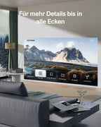 Ultimea Beamer Full HD 1080P Native mit Autofokus und 6D Trapezkorrektur, Beamer 4K Heimkino Unterstützt 700 ANSI 21000 Lumen, 5G WiFi Projektor Bluetooth, Outdoor Projektor für iOS/Android/TV Stick