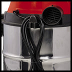 Einhell Nass-Trockensauger TC-VC 1930 S (1.500 Watt, rostfreier Edelstahlbehälter 30 l, Blasanschluss, inkl. Plastiksaugschlauch, Kombi-, Fugendüse & Diverse Filter)
