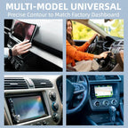 Universal Einbauschacht,Autoradio Doppel DIN Schacht Radio,Doppeldin Montage Rahmen Halterung,Universal Auto Radio Montage Rahmen,Kompatibel für VW Golf Polo Audi Ford Mercedes Peugeot