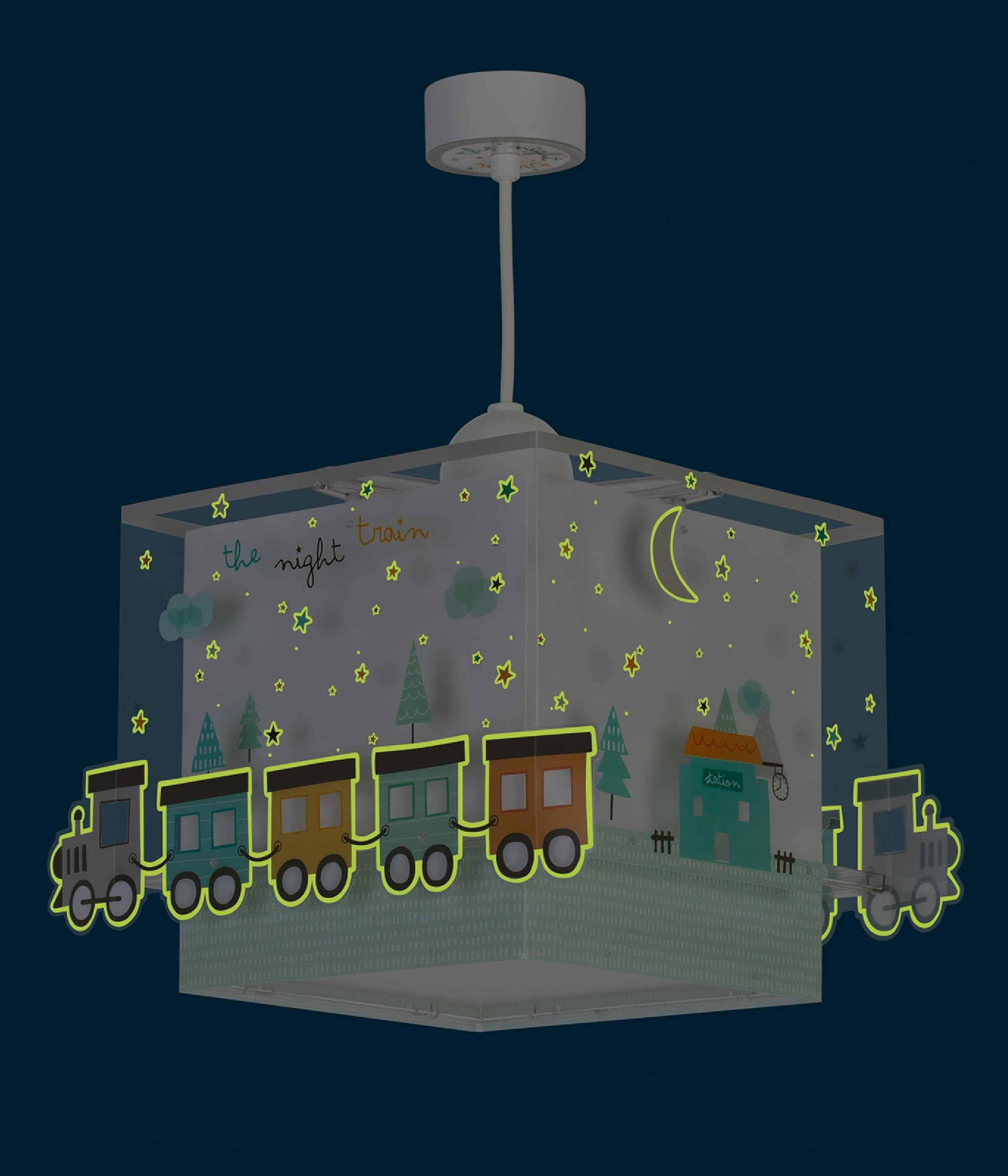 Dalber kinderlampe Pendelleuchte Hängelampe Zug Farben trainieren The Night Train Bunt