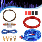 Verstärker Kabelsatz, Anschluss-Set Auto Verstärker Kabel Set, Subwoofer Kabel Set Endstufe Kabel, Car Audio Wire, 800W (10-Gauge Leitung, 4,5 Meter)