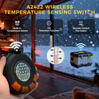 Sunster 8kW Tragbare Diesel Luftheizung, 110-240V AC & 12/24V DC Diesel Standheizung mit Drahtloser Temperaturschalter mit CO-Detektion, Dieselheizung mit Automatischer Start&Stop, Lüftungsmodus