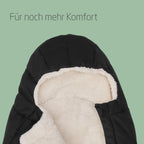Maxi-Cosi kuschelig weicher 2-in-1 Fußsack, geeignet für alle Maxi-Cosi Kinderwagen, auch als Sitzpolster verwendbar, Twillic Black
