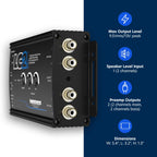 AudioControl LC2i 2-Kanal High-Low-Converter GTO™ AccuBASS® Subwoofer-Steuerung