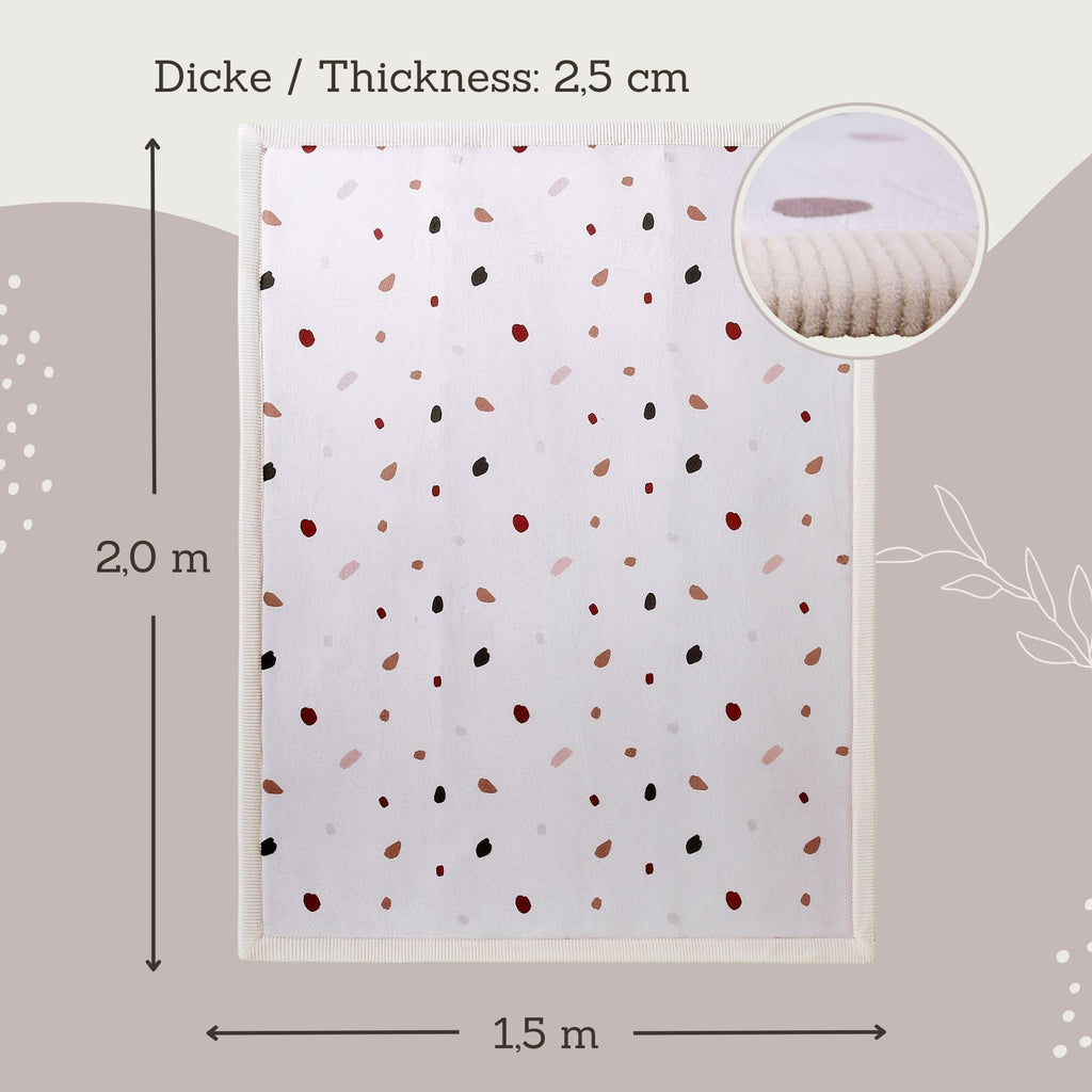 Hakuna Matte Wolkenweiche Spielmatte Baby 200x150x2,5cm – Teppich für Kinderzimmer mit hochwertigem Memory-Schaum – Krabbelmatte Baby mit Rutschfester Unterseite – Krabbeldecke, Tatami Matte