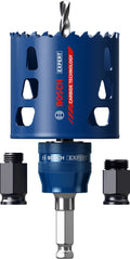 Bosch 1x EXPERT Tough Material Lochsäge Starter Set (für Holz mit Metall, Ziegelstein, Ø 68 mm, Professional Zubehör Schlagbohrer/Schrauber, Schraubendreher)