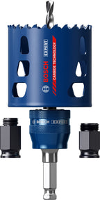 Bosch 1x EXPERT Tough Material Lochsäge Starter Set (für Holz mit Metall, Ziegelstein, Ø 68 mm, Professional Zubehör Schlagbohrer/Schrauber, Schraubendreher)