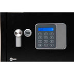 Yale Elektronischer Gäste-Tresor Laptop YLG/200/DB2 Schwarz – 24 L – PIN Code 3–6 Stellen – LCD Display – Auto Sperre – Teppichboden – Befestigung an Wand oder Boden – 200×430×350 mm