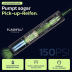 Woowind Ventus Pro Reifenfüller, Tragbarer Luftkompressor für Auto, Fahrrad, Motorrad, SUV, Offroad und LKW – Schnelle Autopumpe, 150PSI/10,3Bar, Kabellos 12 V DC, LED-Display, Notlicht + Koffer