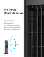 PELONIS 5L Verdunstungskühler mit Fernbedienung, 3-in-1 Tragbarer Luftkühler, Ventilator, Luftbefeuchter & Automatische Oszillation, 3 Stufen Timer 7H, 2 Kühlpads für Zuhause und Büro
