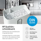 HP OneShred 8CC Aktenvernichter P4 | Schredder Aktenvernichter mit Cross Cut Partikelschnitt | Papierschredder für Zuhause & Büro | 8 Blatt Schnittleistung | Shredder Papier mit 15L Auffangbehälter