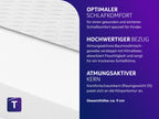 Traumnacht BT Kiddy Kindermatratze Pure , 60 x 120 cm, Schadstoffgeprüft nach Öko-Tex Standard 100, hautfreundlicher Bezug abnehmbar und waschbar, produziert nach deutschem Qualitätsstandard, Weiß