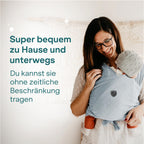 Koala Babycare Tragetuch Baby Neugeborene - Einfach Anzuziehen für Mütter und Väter - Babytrage Multi-Use Bis 9kg - Babytragetuch Blau