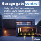 Shelly 1 Mini Gen 3 | 4er Pack | WiFi & Bluetooth Smart Switch Relais 1 Kanal 8A | Hausautomation | Kompatibel mit Alexa und Google Home | iOS-Android-App | Kein Hub erforderlich | Trockene Kontakte