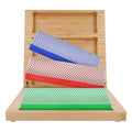 DMT Diamond Whetstone™ Diamant Schleifstein in Holzbox 6" Set Grob, Fein, Extrafein, Messerschärfer in Profiqualität, 15cm Wetzstein für Messer und Werkzeuge, Made in USA, W6EFC