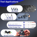 XQX 238 Stück Trim Removal Tool, Fastener Remover Plastic Pry Tool Kit, Adhesive Cable Clips Auto Push Pin Bumper Retainer Clip Set