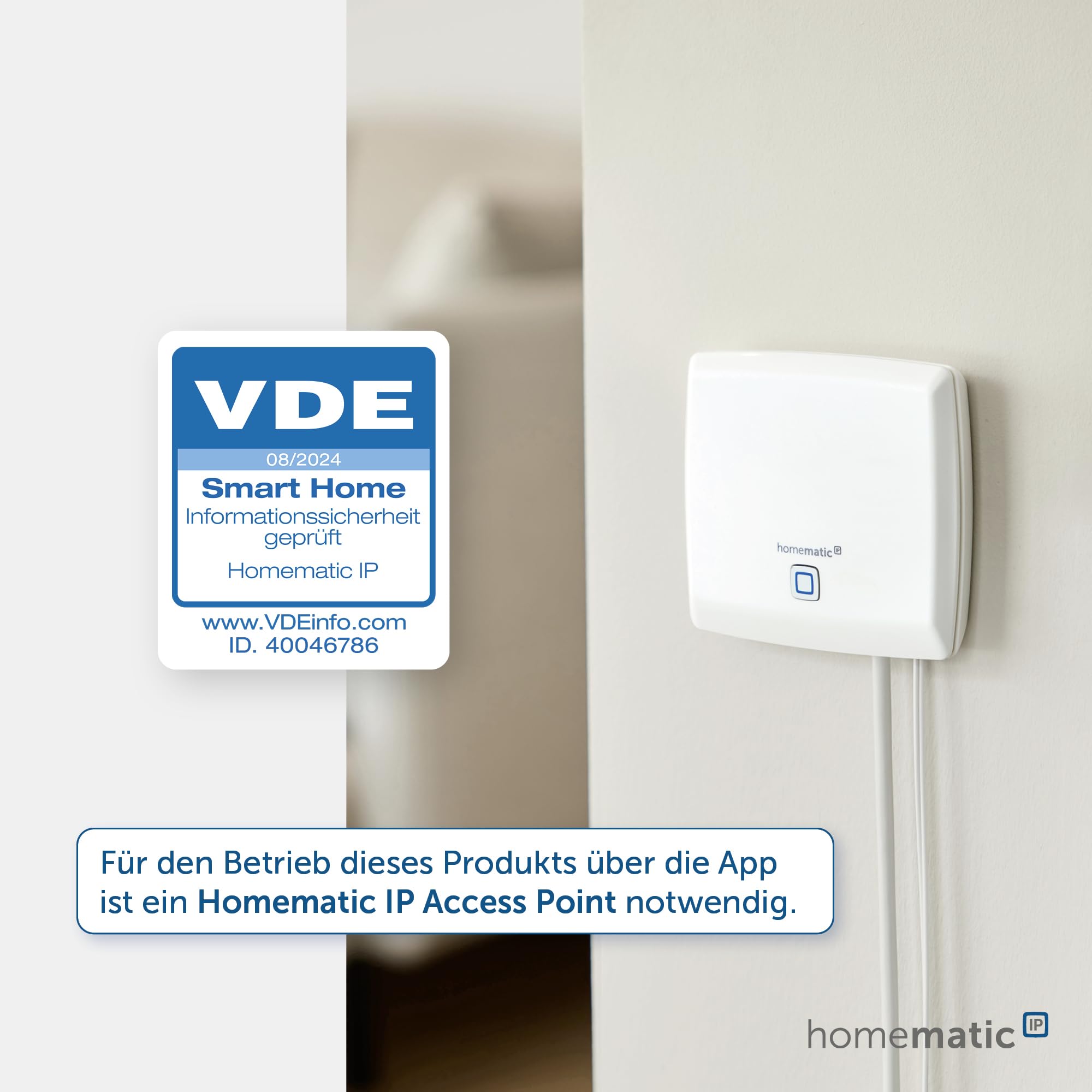 Homematic IP Smart Home Heizkörperthermostat – Basic, digitaler Thermostat Heizung, Steuerung per App, Alexa, Google Assistant, einfache Installation, Energie sparen, 153412A3