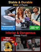 VANMASS 2025【True Militär-Klasse】 Handyhalterung Auto【Upgrade Super Saugnapf & Clip 】 4 in 1 Handy Halterung Auto Handyhalter Armaturenbrett Scheibe Lüftung Zubehör Kohlefaser Blue