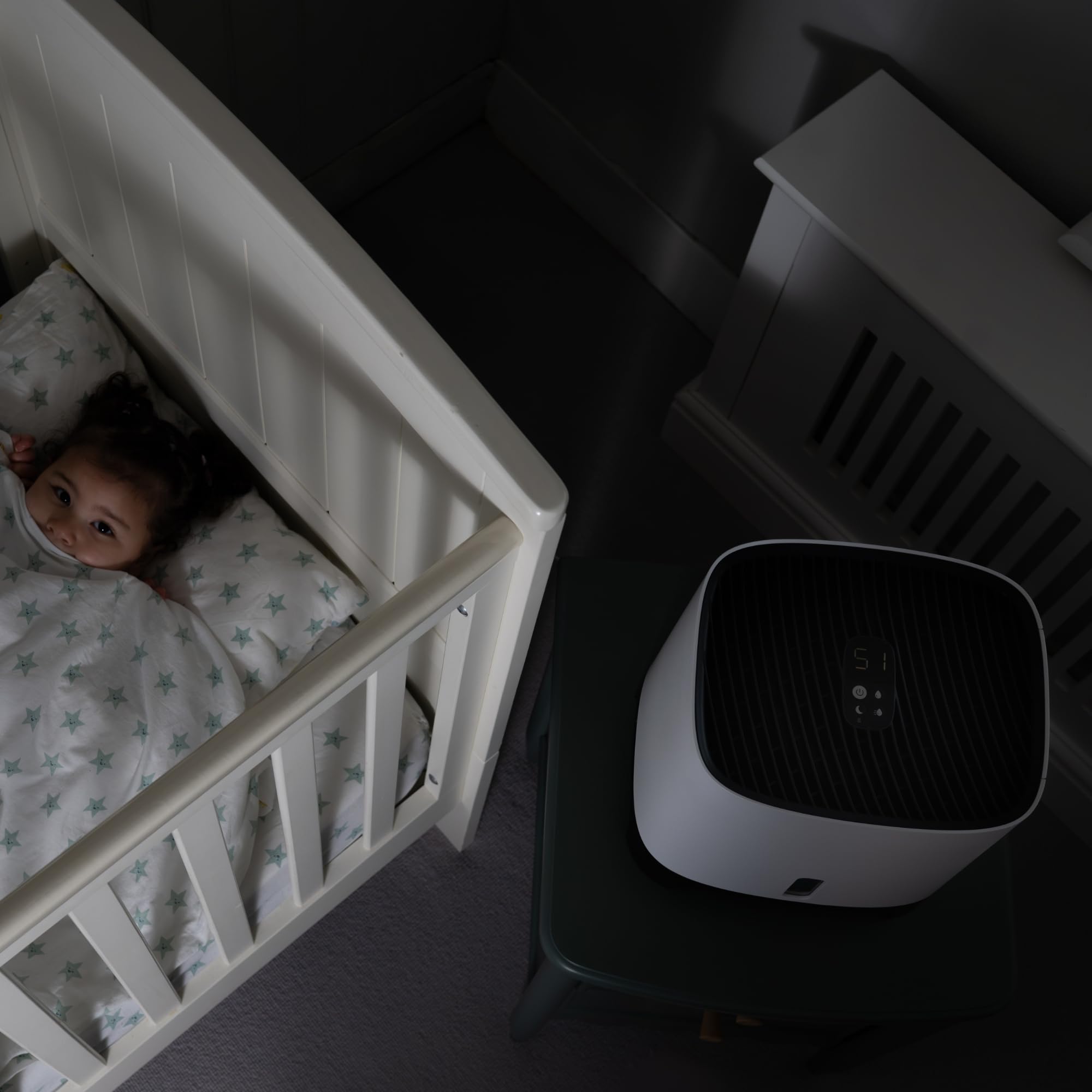 Meaco Armin 680 ml Luftbefeuchter Verdunstungsbefeuchter für Zimmer mit zu 89 m2, großer 4,7 L Tank, für weiches und hartes Wasser geeignet, reine ideal befeuchtete Luft, keine weißen Rückstände