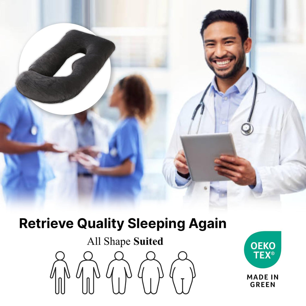 ALLOPERA Pregnancy Pillow, Full Body 57 Inch Maternity Pillow with Removable Washable Cover - Sleep Support for Legs, Back, Neck, Shoulder, HIPS, Belly for Pregnent Women, Velvet Cover (Black)